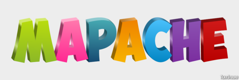 Mapache Efecto de Texto