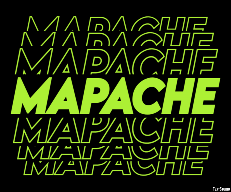 Mapache Efeito de texto