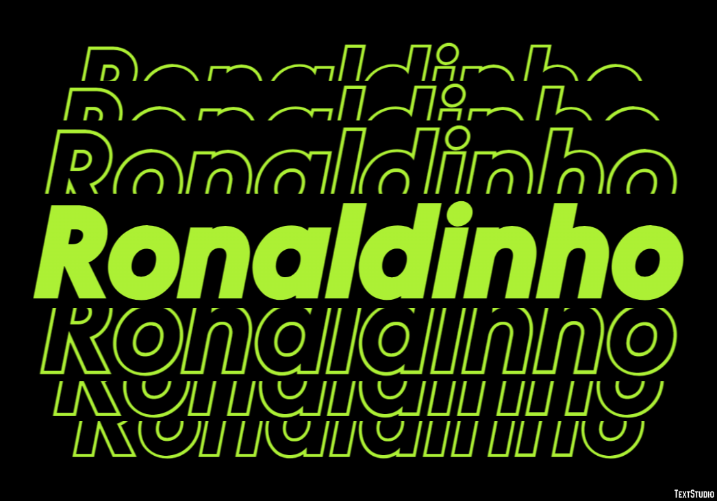 Ronaldinho Tekst Effect