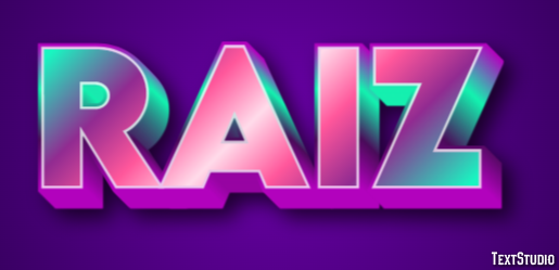 Raiz Texteffekt