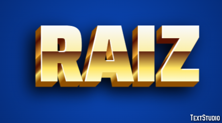 Raiz Effetto testo