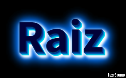 Raiz Texteffekt