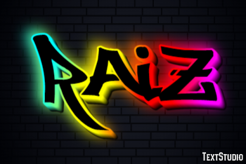 Raiz Tekst Effect