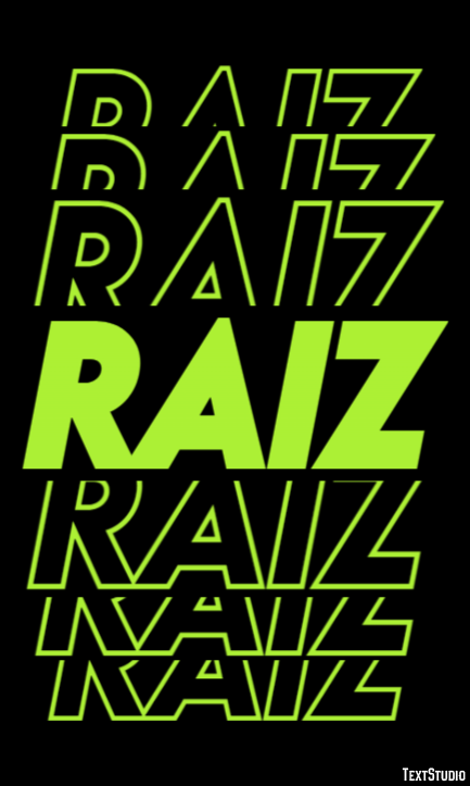 Raiz Texteffekt