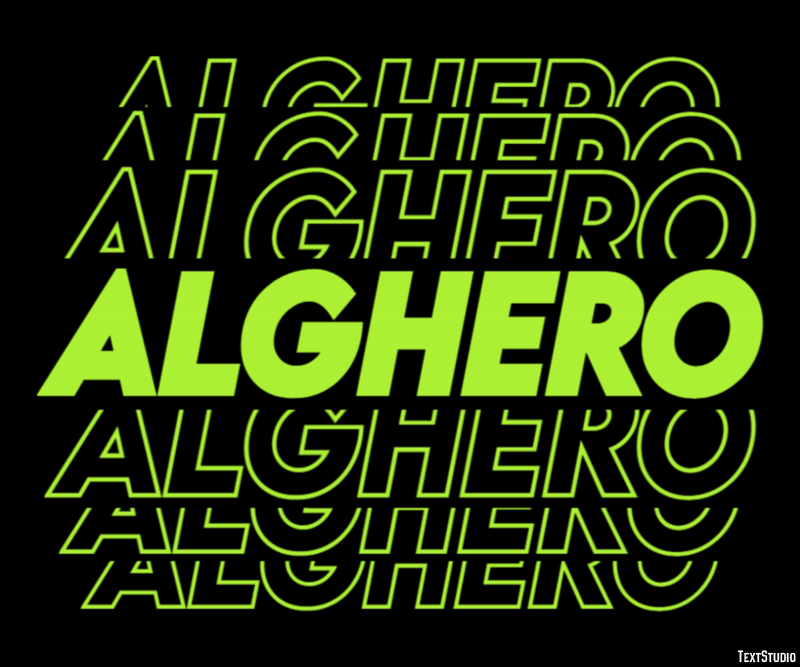 Alghero Efekt tekstowy