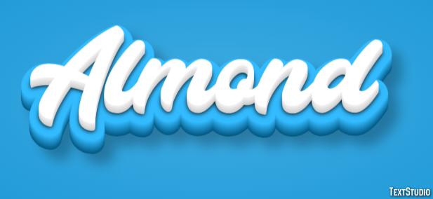 Almond Text effect