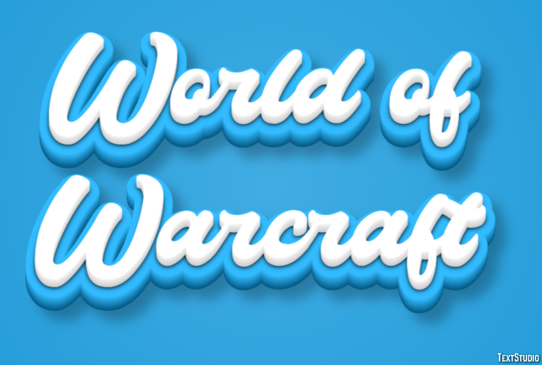 World of Warcraft Effetto testo