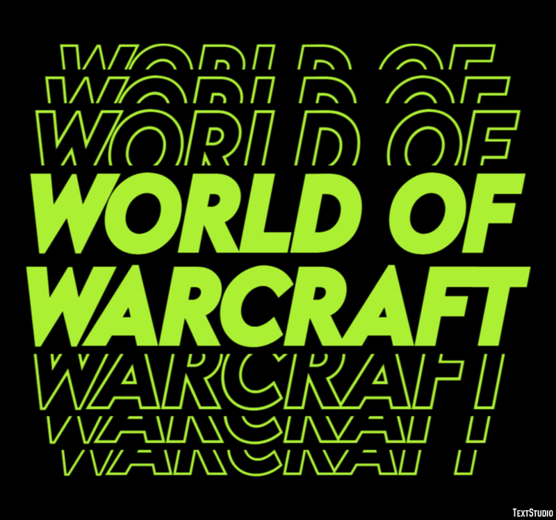 World of Warcraft Effetto testo