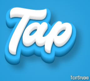 Tap Tekst Effect