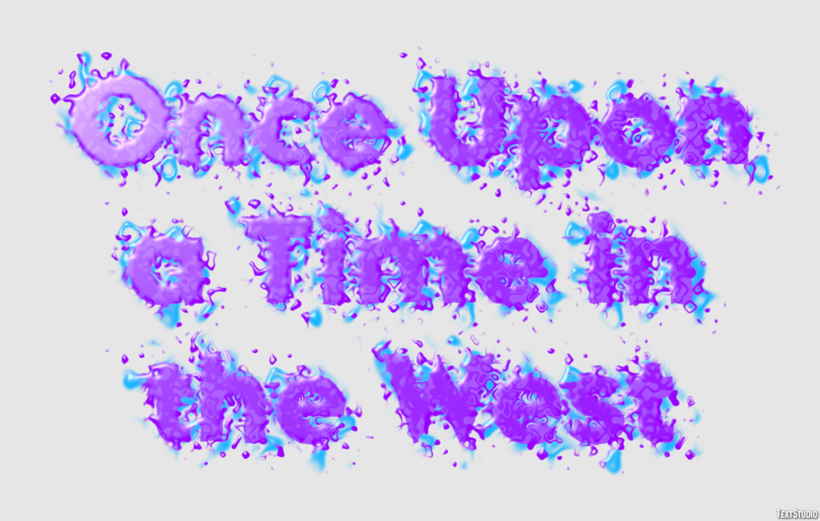 Once Upon a Time in the West Text effect