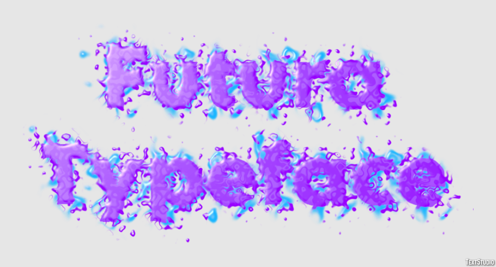 Futura Typeface Text Effect