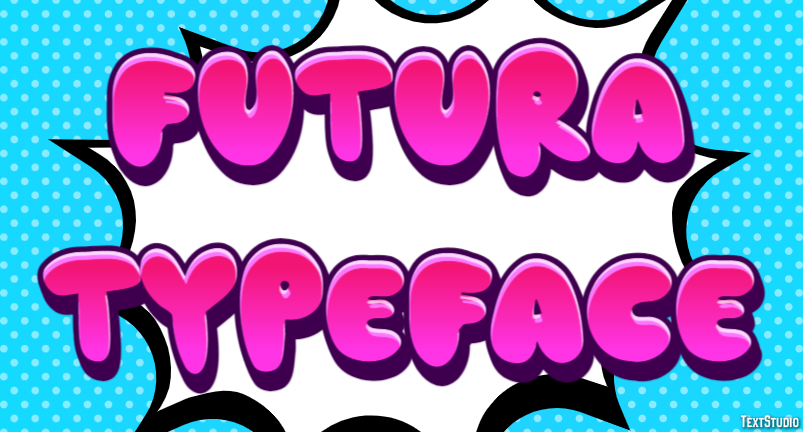 Futura Typeface Text Effect