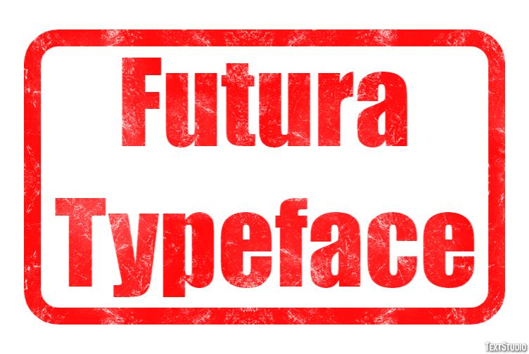 Futura Typeface Text Effect