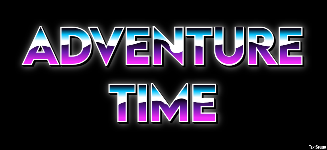 Adventure Time Efecto de Texto