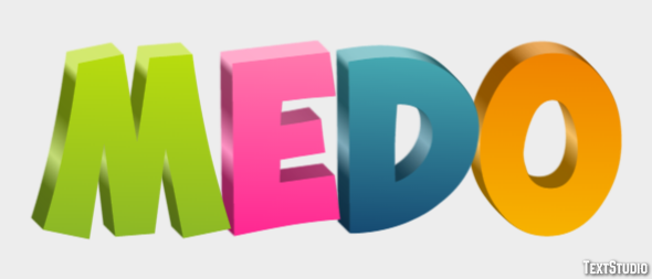 Medo Efecto de Texto