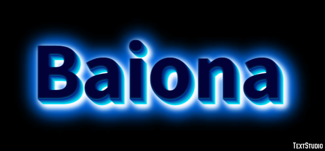 Baiona Text effect