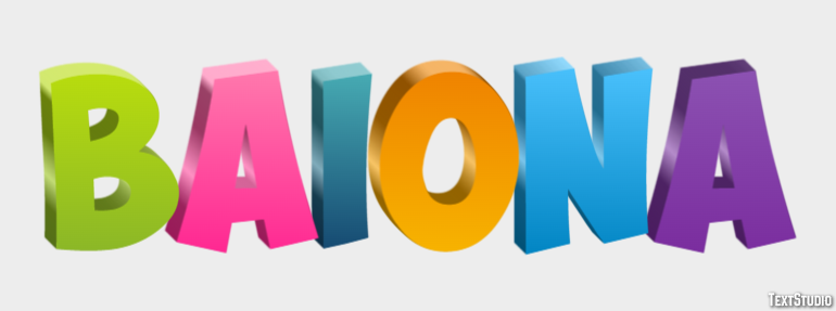 Baiona Text Effect