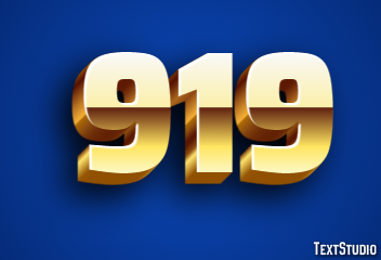 919 Text Effect