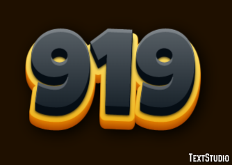 919 Text Effect