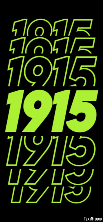 1915 Text Effect