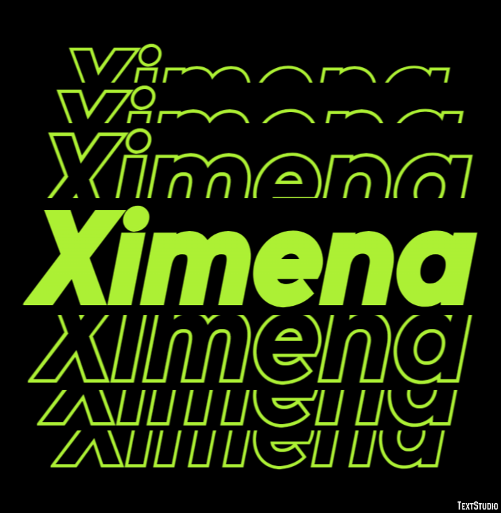 Ximena Text effect