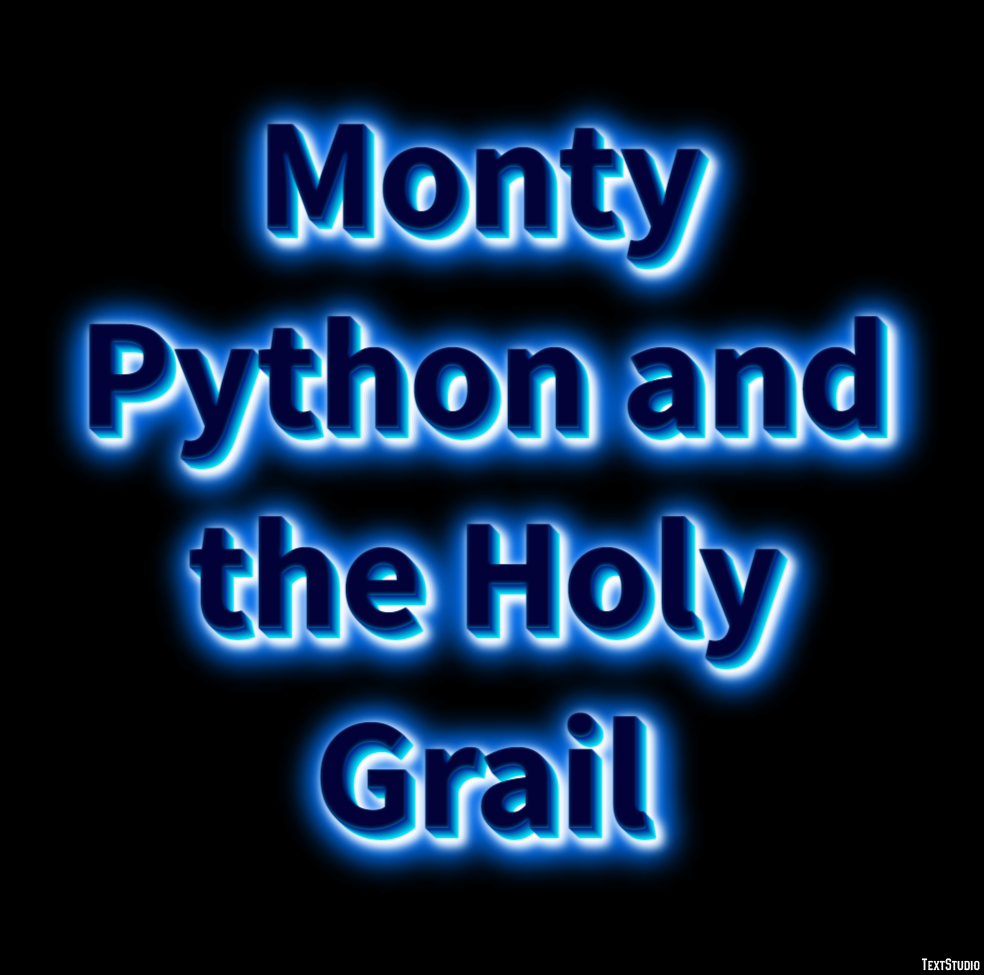 Monty Python and the Holy Grail Эффект текста