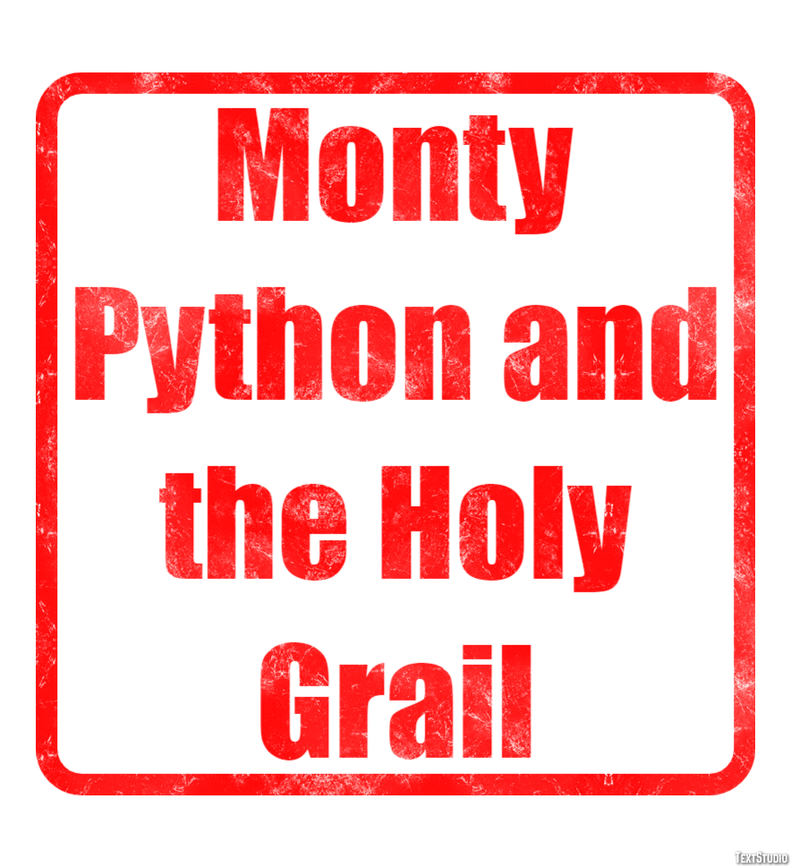 Monty Python and the Holy Grail Эффект текста