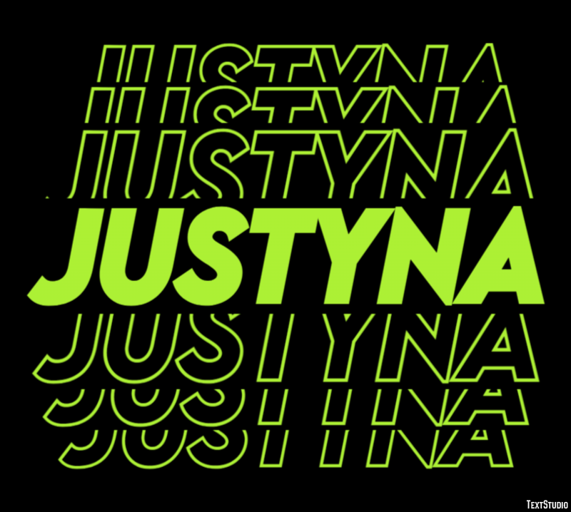 Justyna Tekst Effect