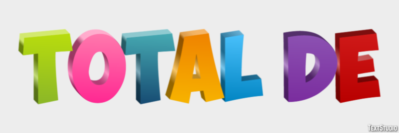 Total de Efeito do texto