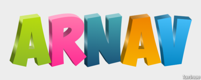 Arnav Text Effect