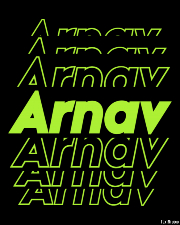 Arnav Text Effect