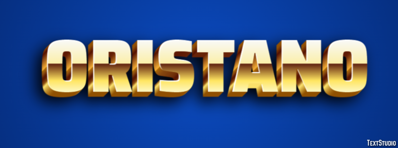 Oristano テキスト効果