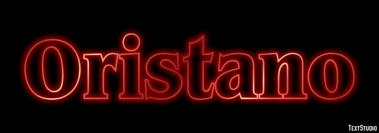 Oristano Efekt tekstowy