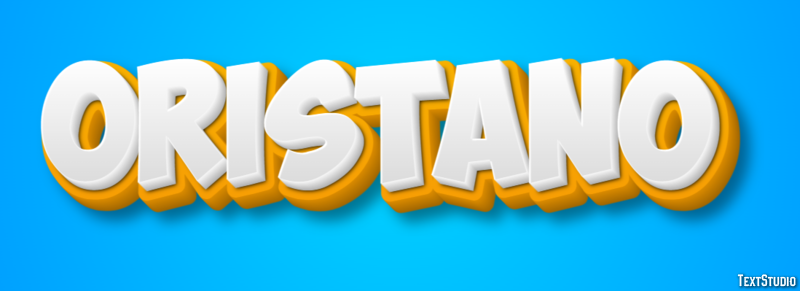 Oristano テキスト効果