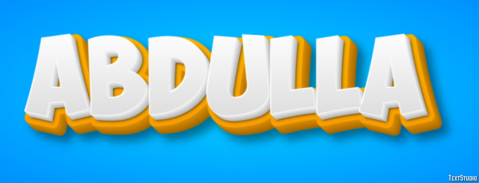 Abdulla Text effect