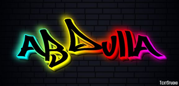 Abdulla Text effect