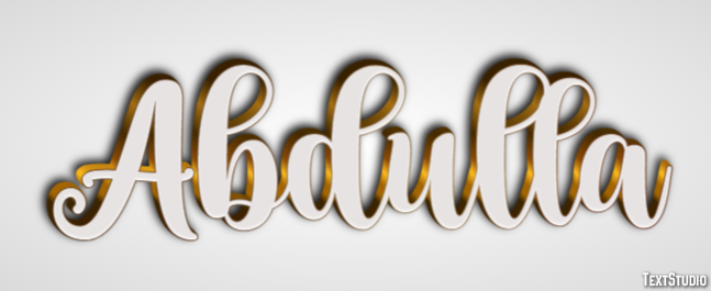 Abdulla Text effect