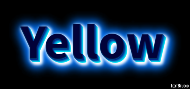 Yellow Efecto de Texto