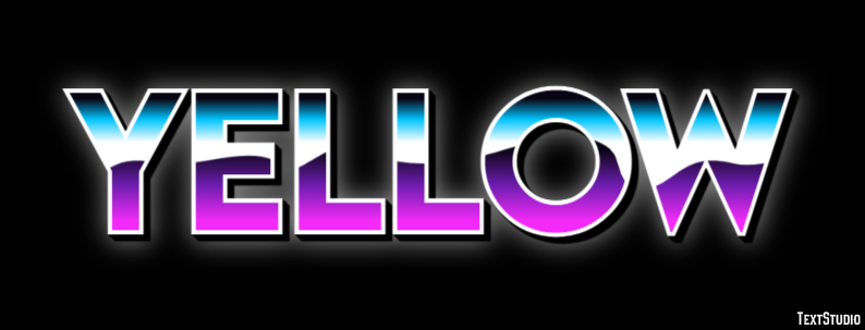 Yellow Efecto de Texto