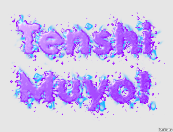 Tenshi Muyo! Effetto testo