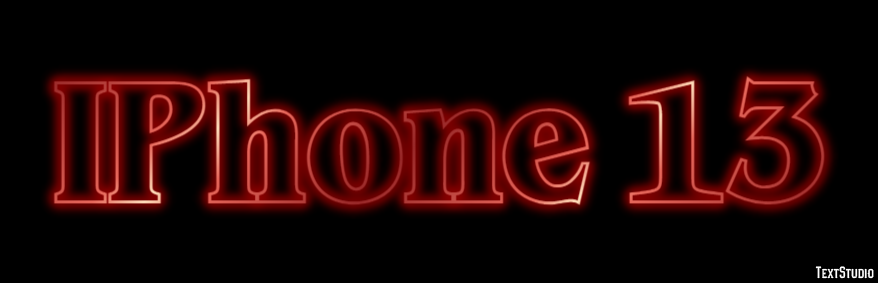 IPhone 13 Effetto testo