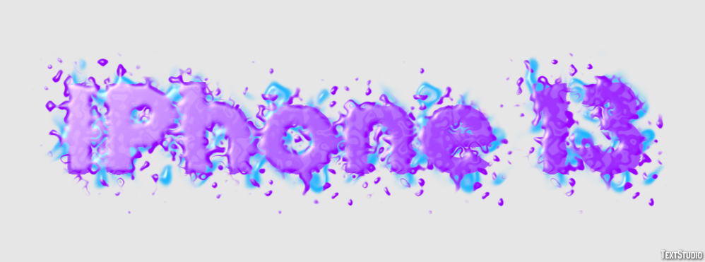 IPhone 13 Text effect