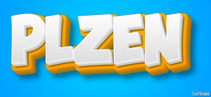 Plzeň Text Effect