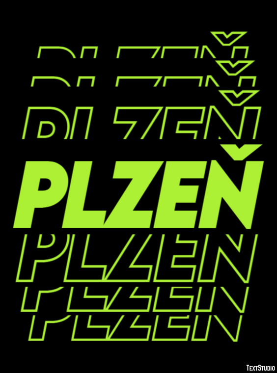 Plzeň Efekt tekstowy