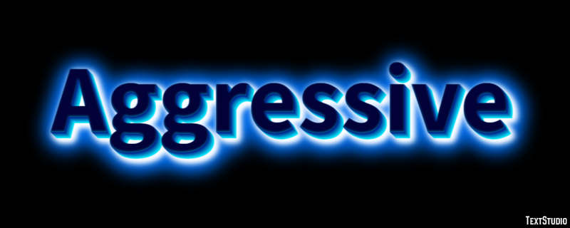 Aggressive Text Effect