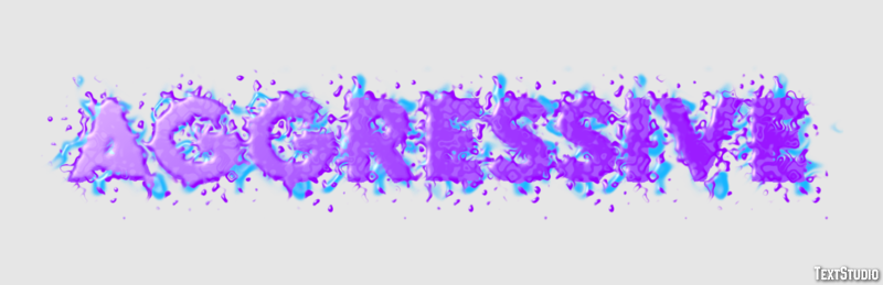 Aggressive Text Effect