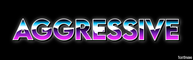 Aggressive Text Effect
