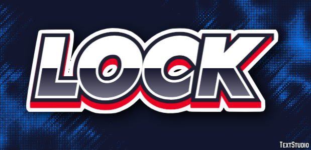 Lock Text Effect
