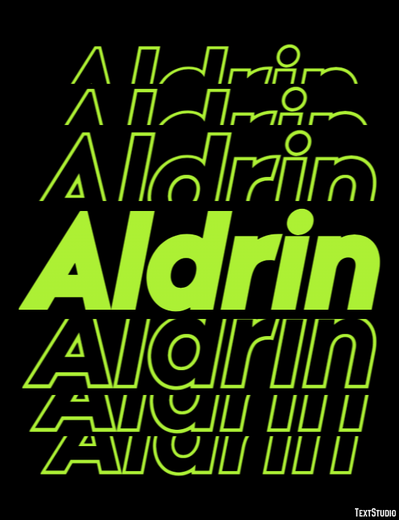 Aldrin Text Effect
