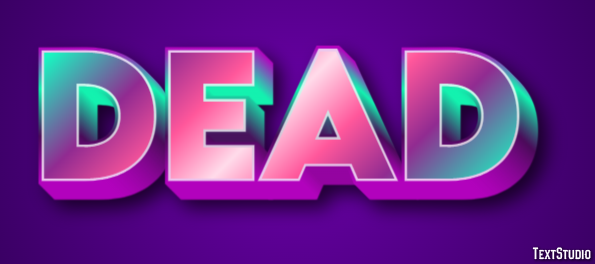 Dead Efeito de texto